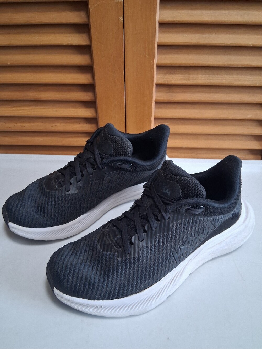Hoka Solimar Black White Women's Sneaker * Size: 6D Wide